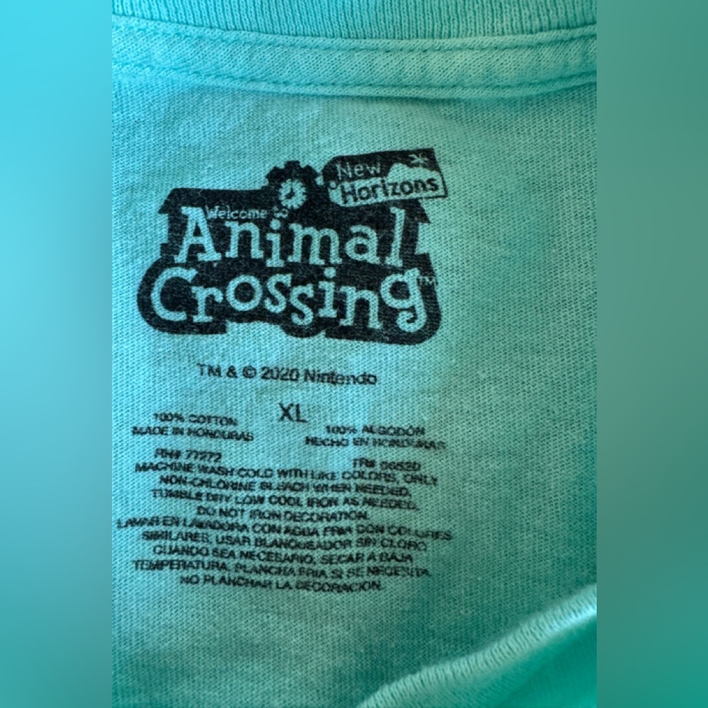 Nintendo Animal Crossing adult ladies long-sleeved tee XL - Picture 9 of 9